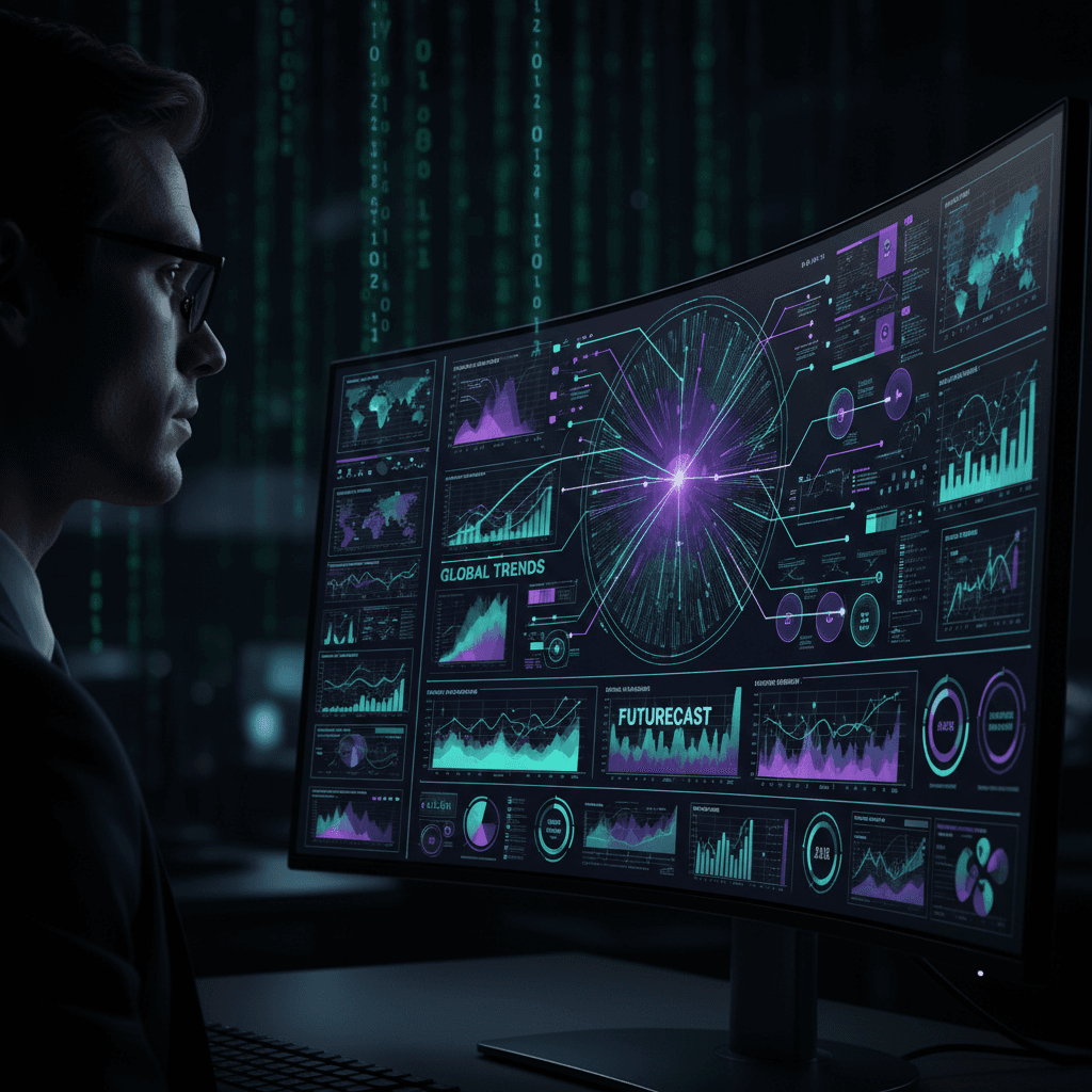 Data analytics dashboard with predictive models