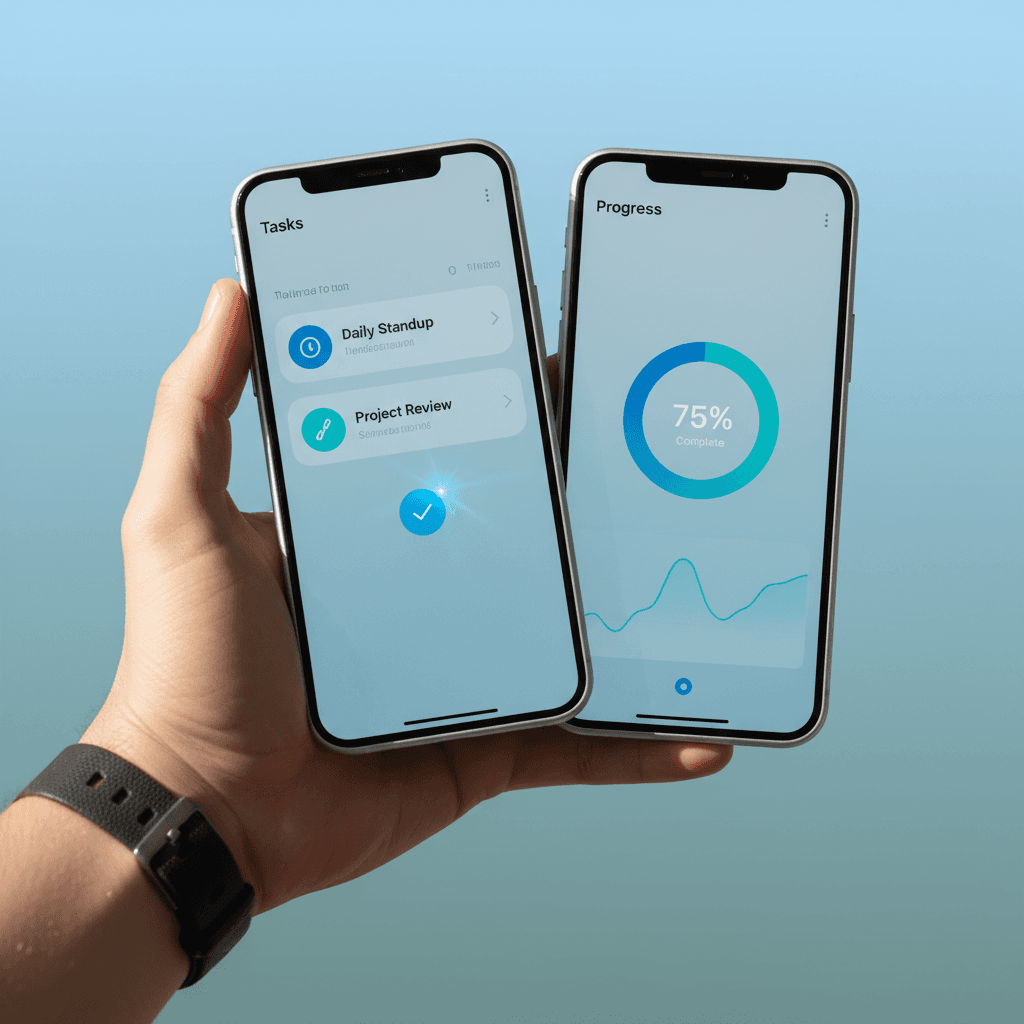 Custom mobile app interface design