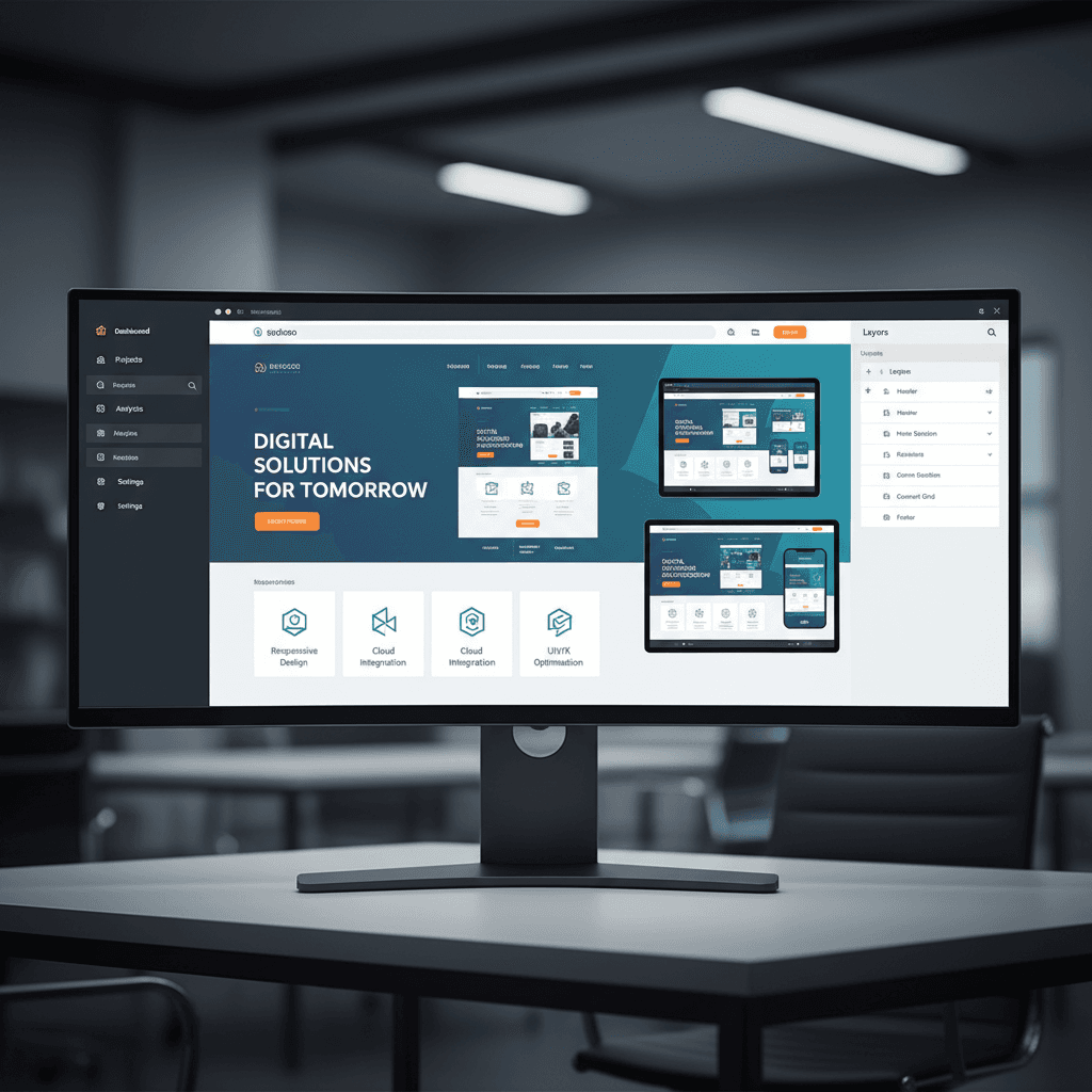 AI-powered website development and design showcase
