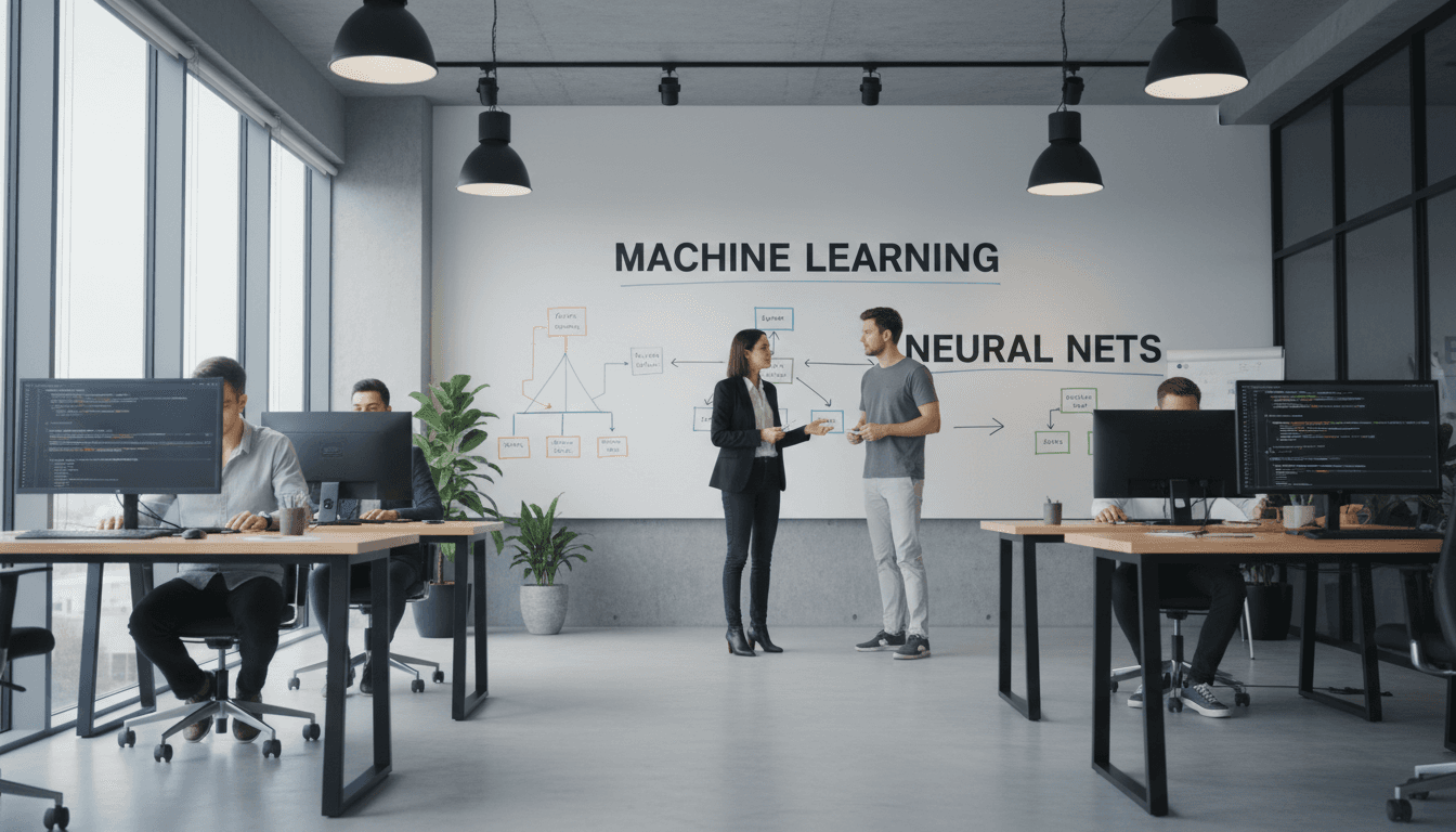 Next Gen Degital Solutions team collaborating on AI-powered digital solutions in London office