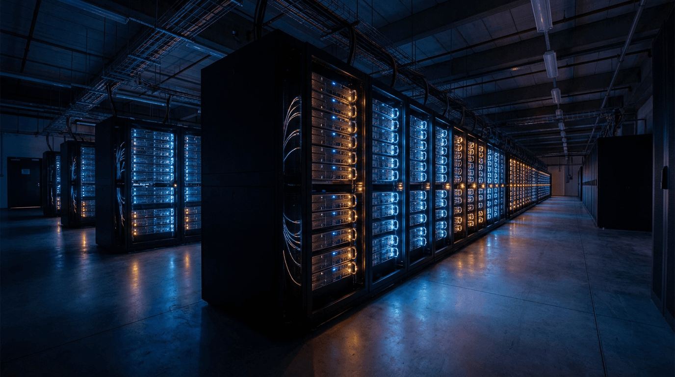 Illuminated server infrastructure in secure data center
