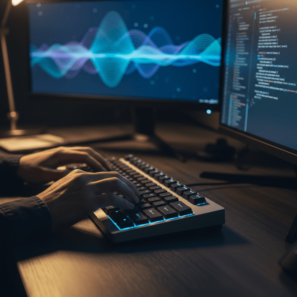 Software engineer working on web development project